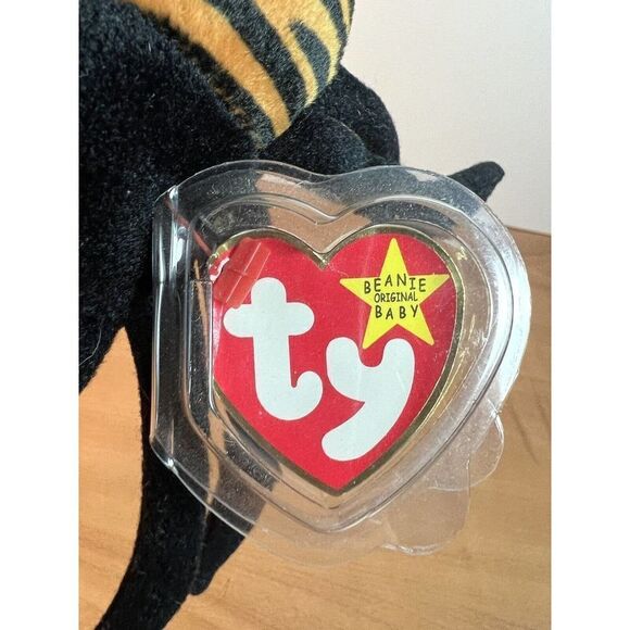 Ty Beanie Baby - Spinner the spider - w/protector 1996 - Picture 6 of 11